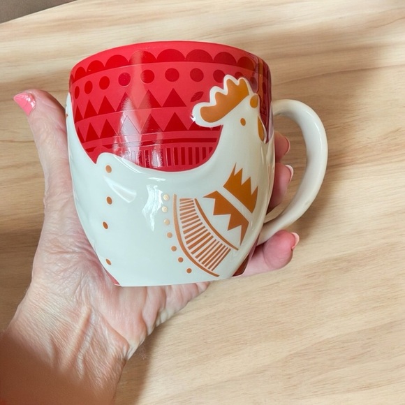 Starbucks 2017 Chinese New Year mug.Rooster design Year of the Rooster. No chips - Picture 1 of 9